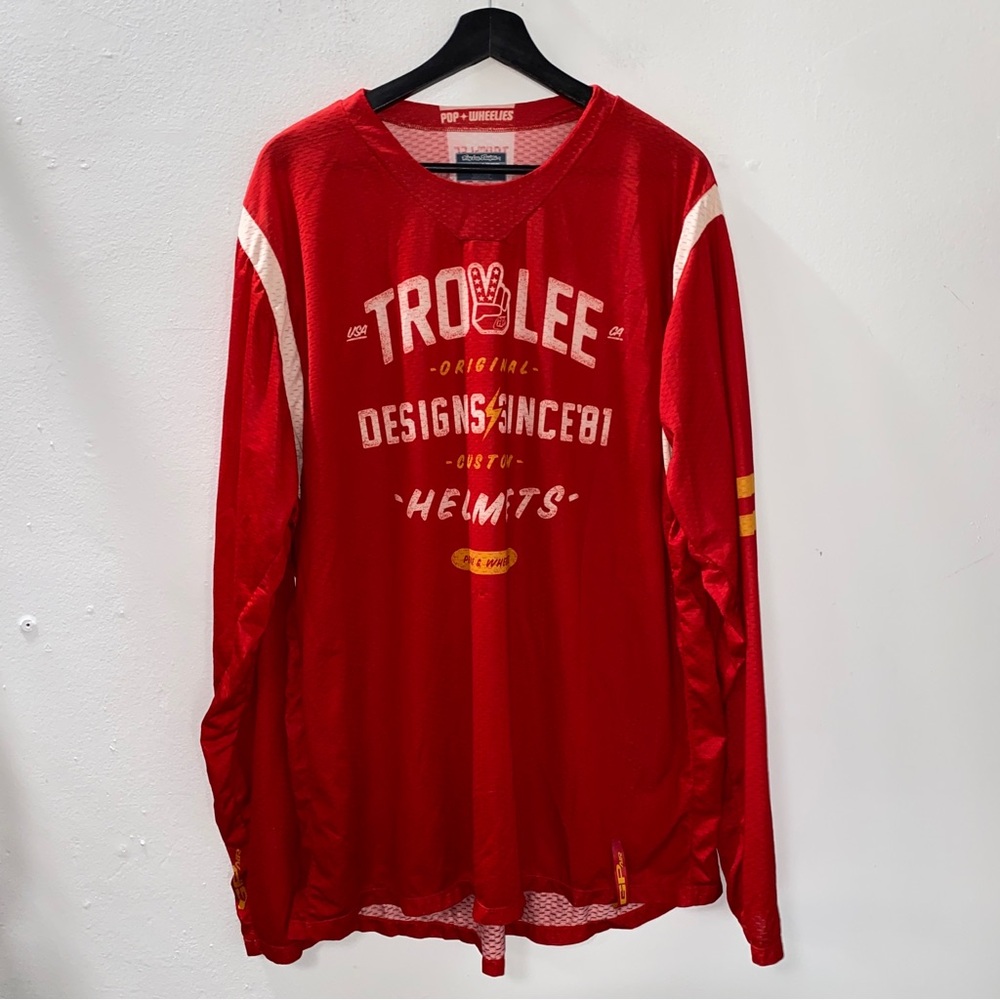 Troy Lee Designs GP Long Sleeve Mountain Bike Jersey Size 2XL Red